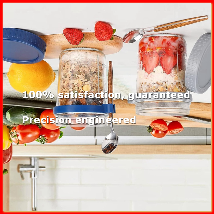 Overnight Oat Jar - 4 Pack Overnight Oats Containers with