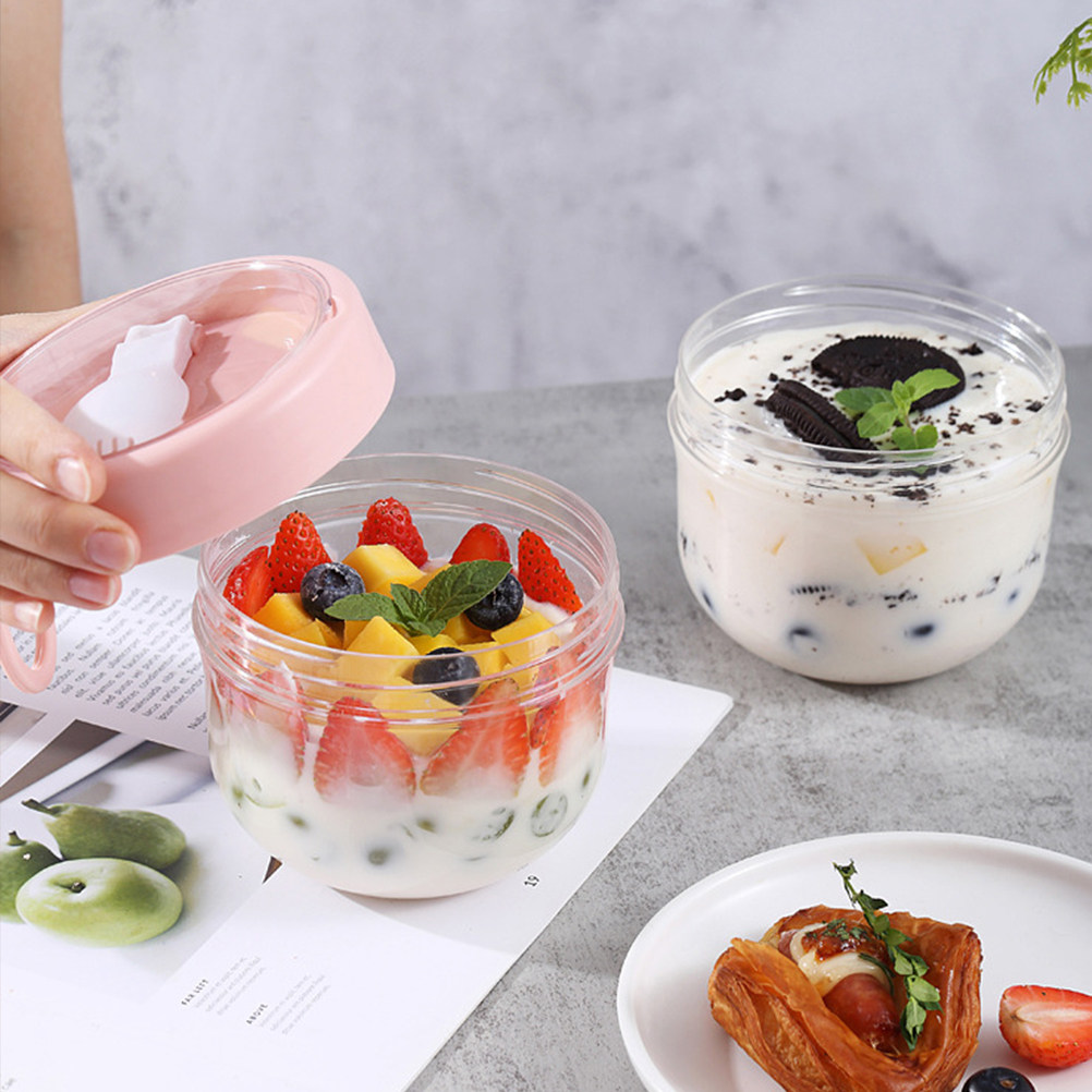 Meal Prep Gym - 2Pcs and Spoons Portable Leakproof Bpa-Free