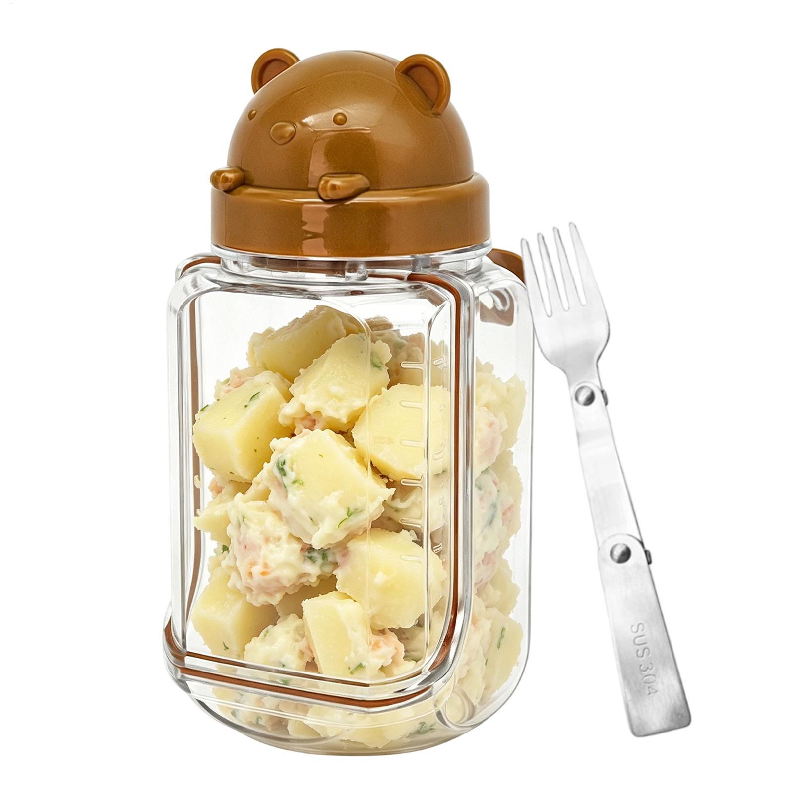 Meal Prep Gym - Salad Jar Clear Food Canisters Salad