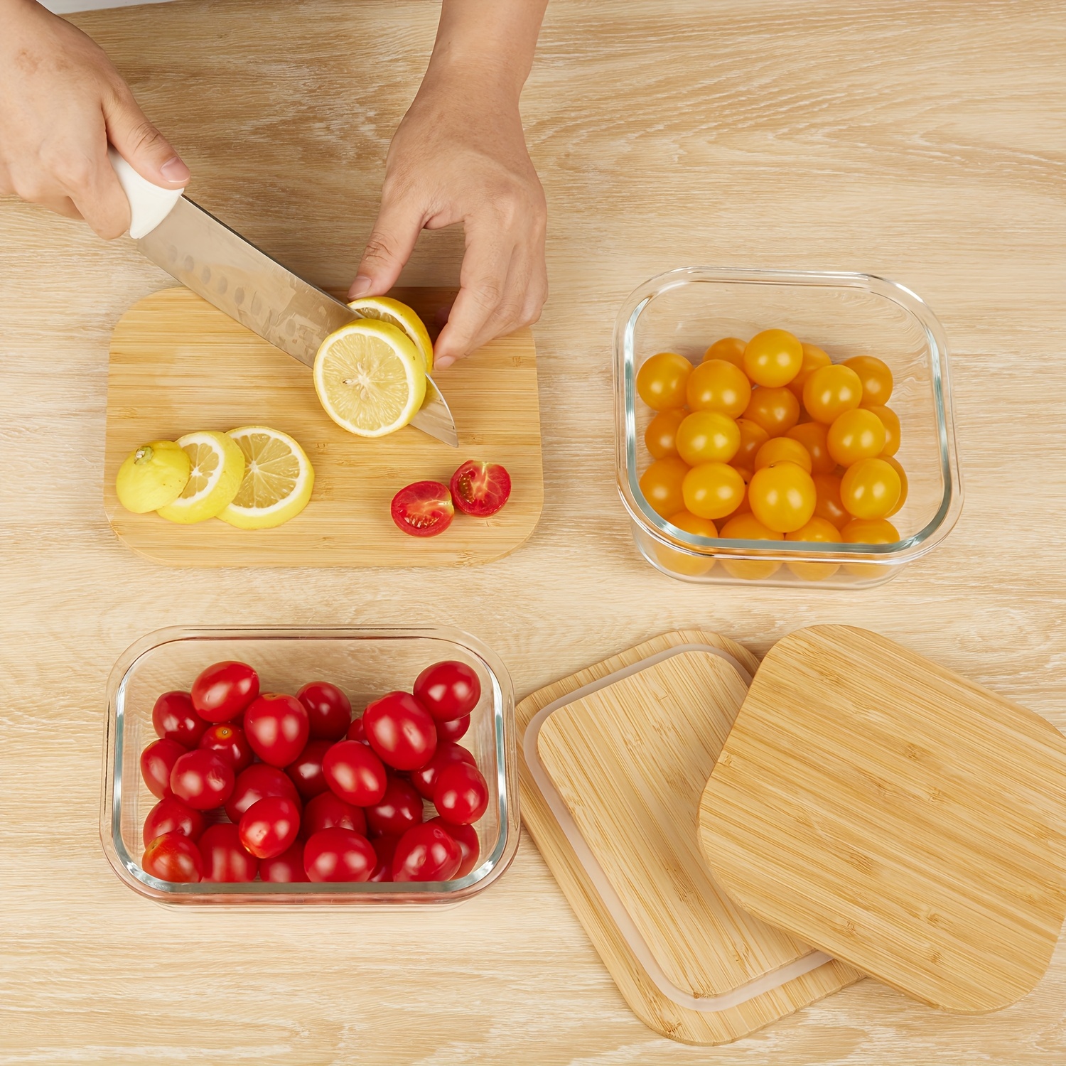 4 Pack Glass Food & Dish Trans - Meal Prep No Microwave บทวิจารณ์และราคา