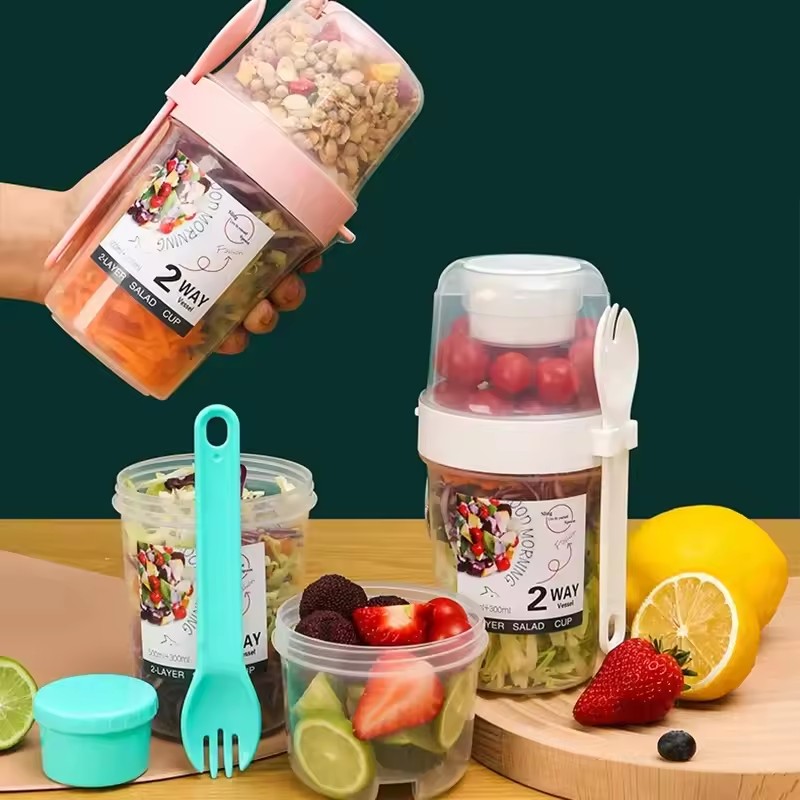 Salad Oatmeal Cup 500ml+300ml  - Meal Prep Oatmeal บทวิจารณ์และราคา