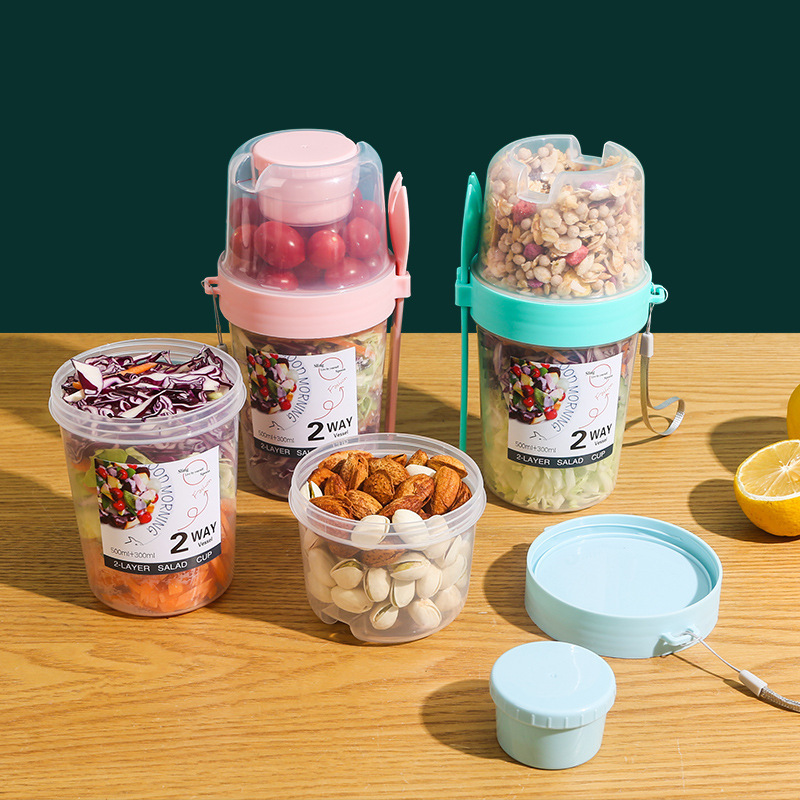 Salad Oatmeal Cup 500ml+300ml  - Meal Prep Oatmeal บทวิจารณ์และราคา