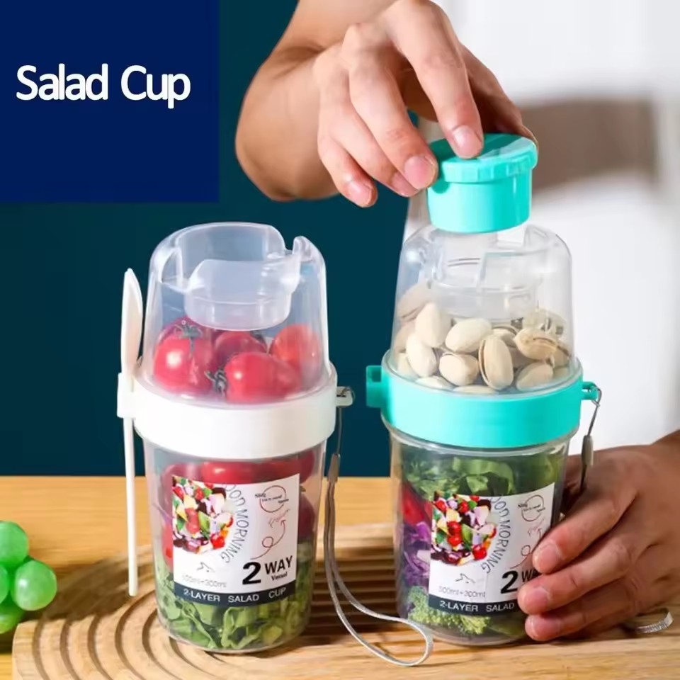Salad Oatmeal Cup 500ml+300ml  - Meal Prep Oatmeal บทวิจารณ์และราคา