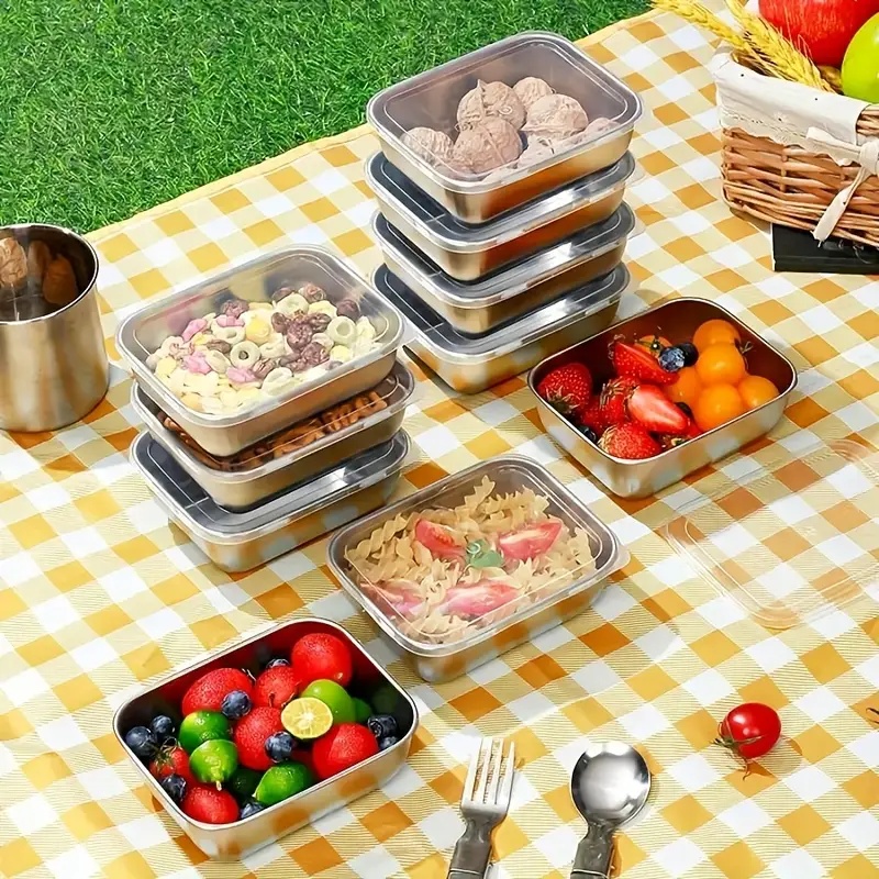 5-Piece Stainless Steel Food S - Meal Prep Gym บทวิจารณ์และราคา