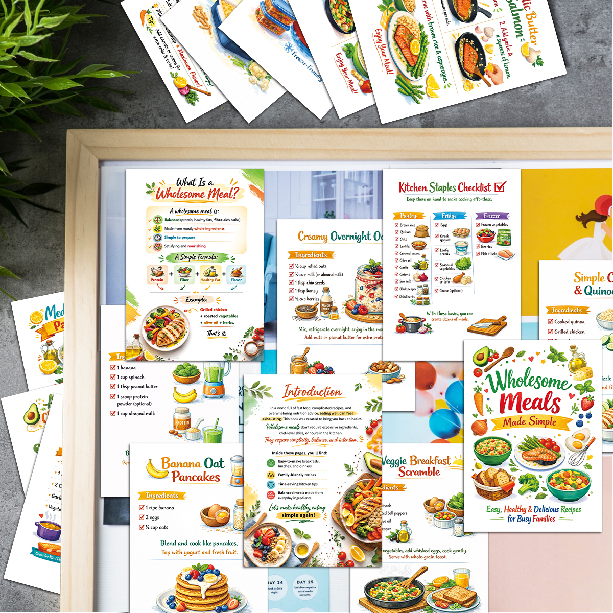 30pcs Wholesome Meals Recipe C - Meal Prep Recipes Healthy บทวิจารณ์และราคา