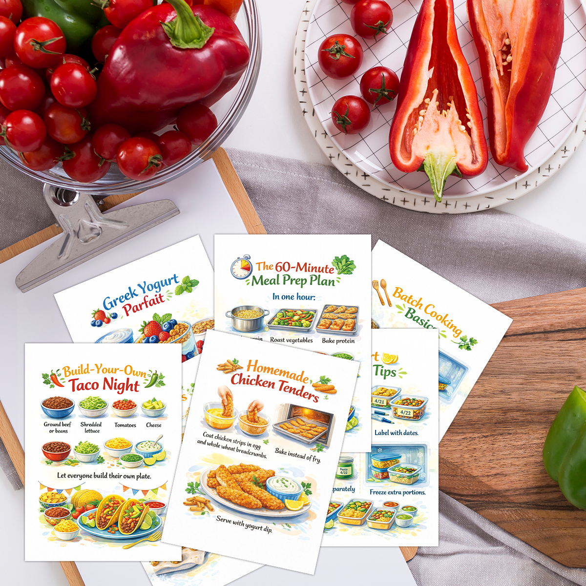 30pcs Wholesome Meals Recipe C - Meal Prep Recipes Healthy บทวิจารณ์และราคา