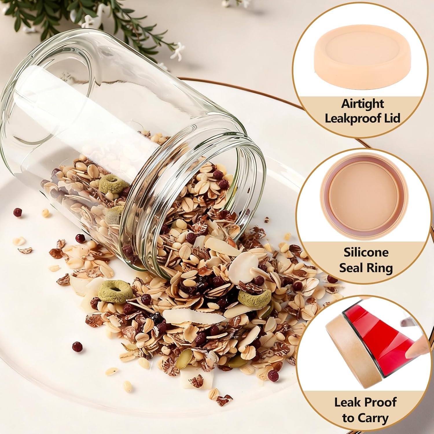 12 Pack Overnight Oats Contain - Overnight Oat Jar บทวิจารณ์และราคา