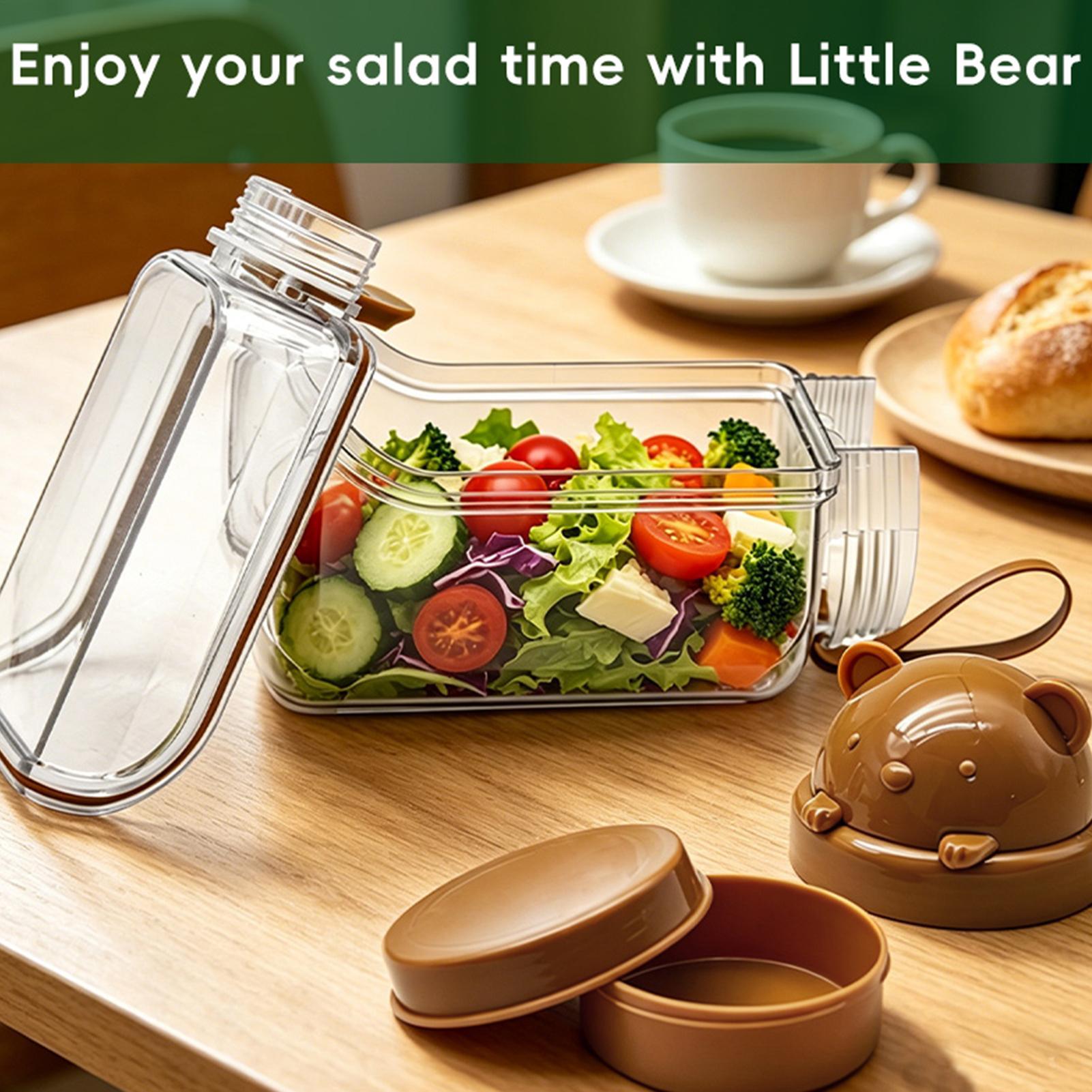 Salad Jar Clear Food Canisters - Meal Prep Gym บทวิจารณ์และราคา