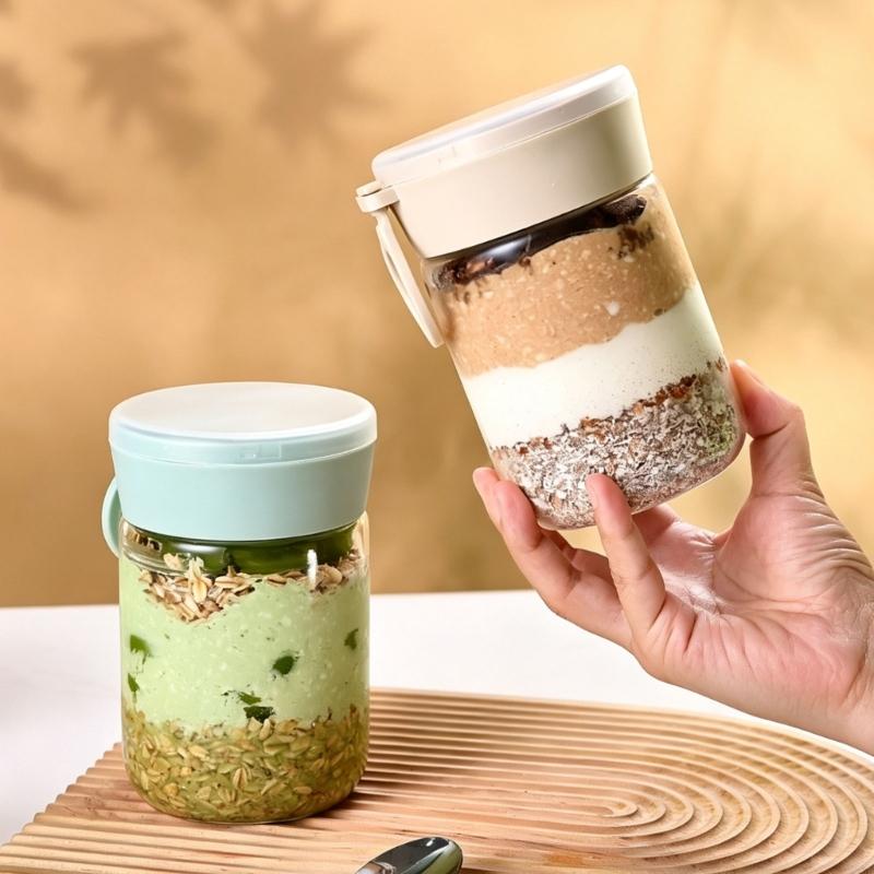 Overnight Oat Container with L - Meal Prep Oatmeal บทวิจารณ์และราคา