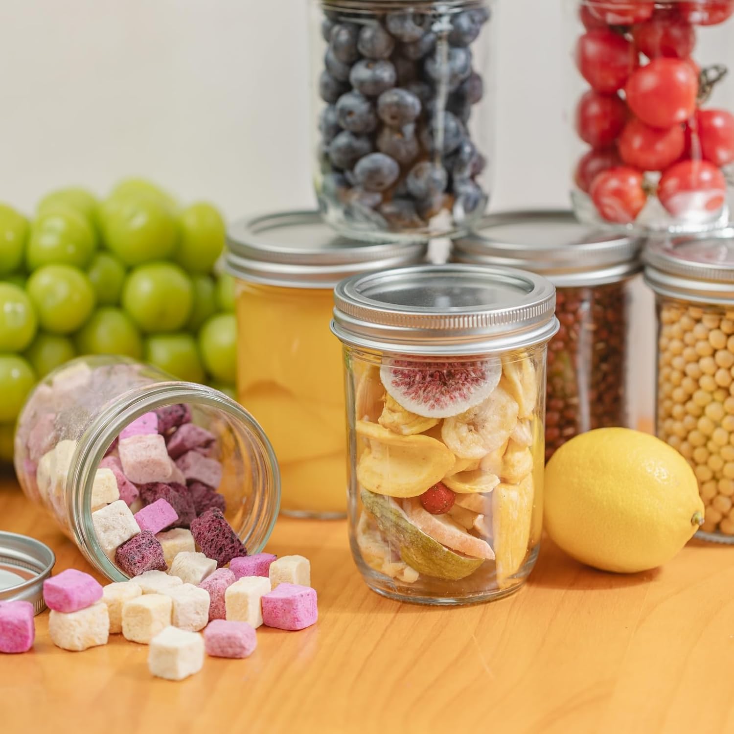 12 Pack 16 oz Wide Mouth Clear - Overnight Oat Jar บทวิจารณ์และราคา
