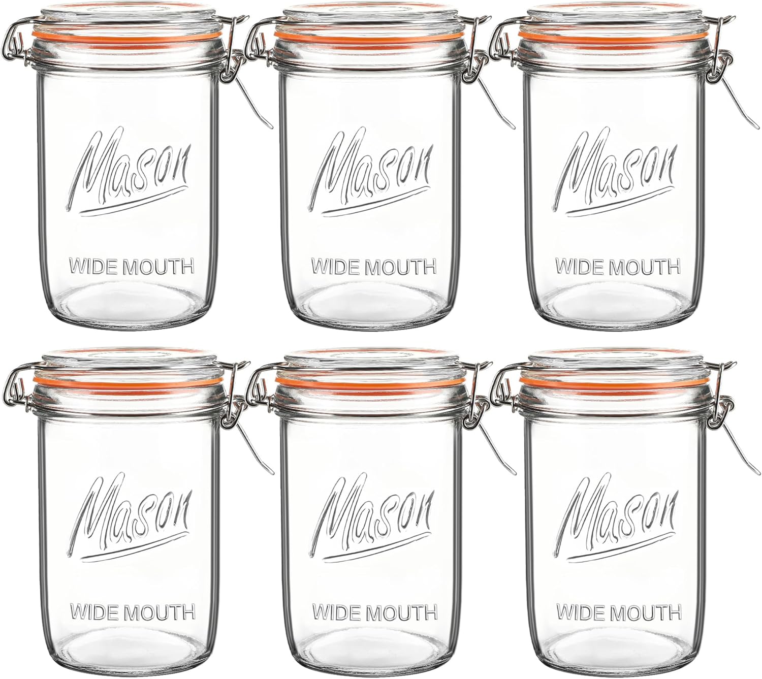 24oz Wide Mouth    Jars – 6 Pa - Overnight Oat Jar บทวิจารณ์และราคา