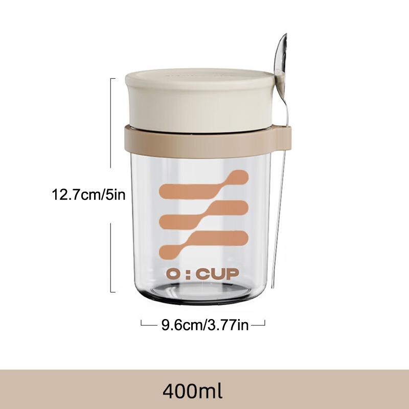 400ML Overnight Oats Glass Cup - Meal Prep Yogurt Cups บทวิจารณ์และราคา