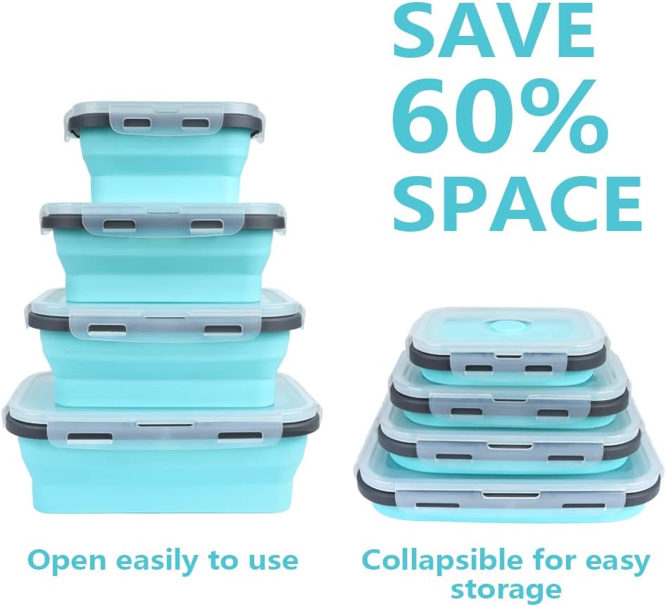4PS Collapsible Food Storage C - Meal Prep Oatmeal บทวิจารณ์และราคา