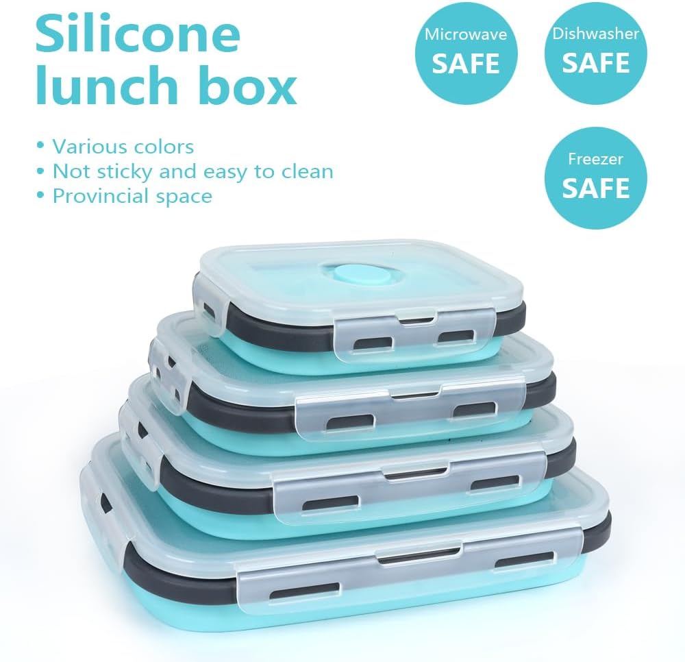 4PS Collapsible Food Storage C - Meal Prep Oatmeal บทวิจารณ์และราคา