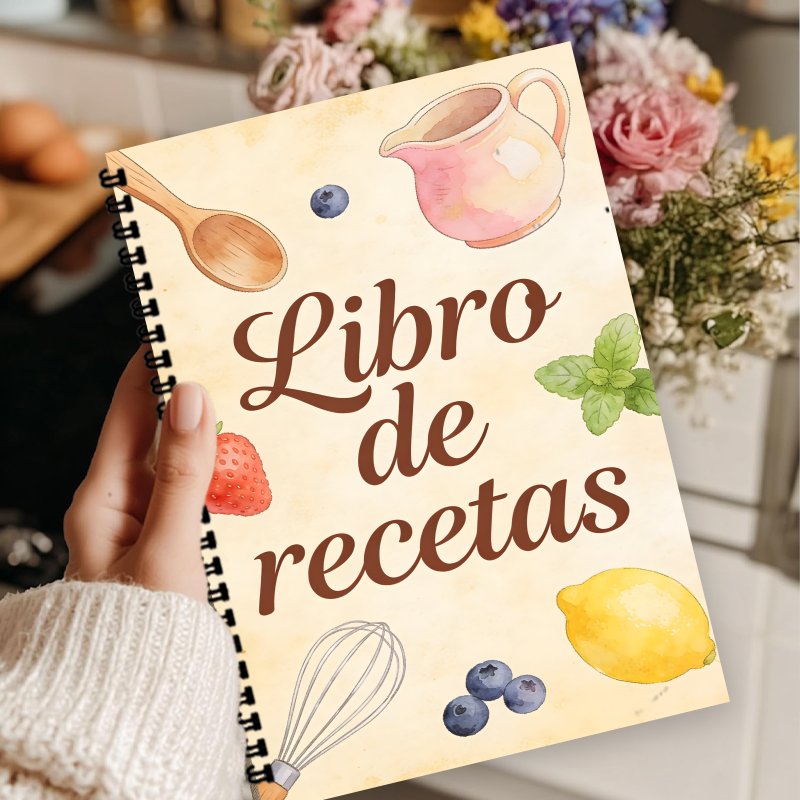 A5 Paper Spanish Recipe Book,  - Meal Prep Recipes Healthy บทวิจารณ์และราคา