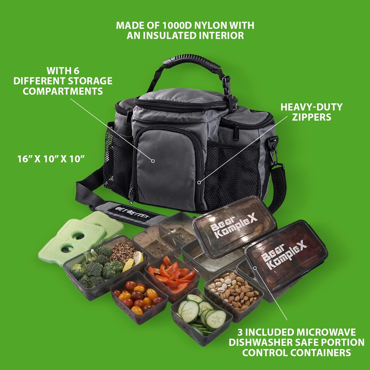 Insulated Meal Prep Lunch Box  - Meal Prep Gym บทวิจารณ์และราคา