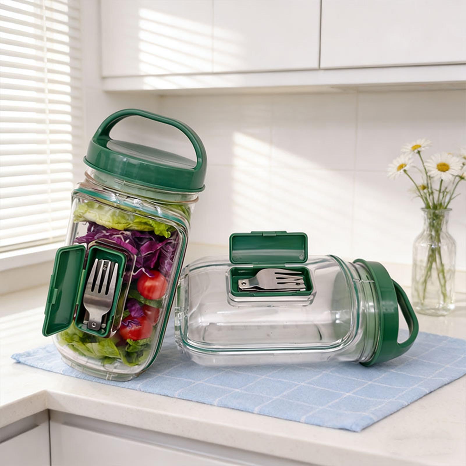 1000ml Leakproof Salad Contain - Meal Prep Gym บทวิจารณ์และราคา