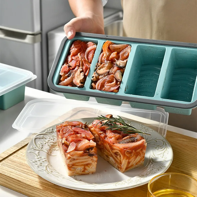 1pc Silicone Food Freezer Tray - Meal Prep Oatmeal บทวิจารณ์และราคา