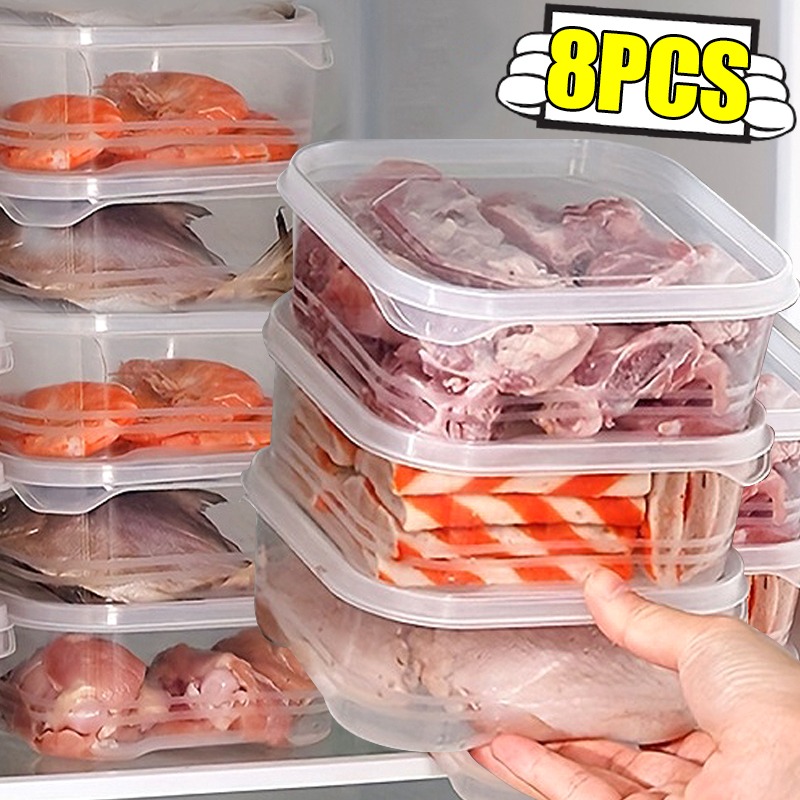 1/8Pcs Plastic Refrigerator Me - Meal Prep Gym บทวิจารณ์และราคา