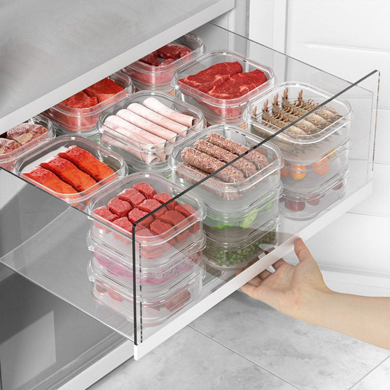 1/8Pcs Plastic Refrigerator Me - Meal Prep Gym บทวิจารณ์และราคา