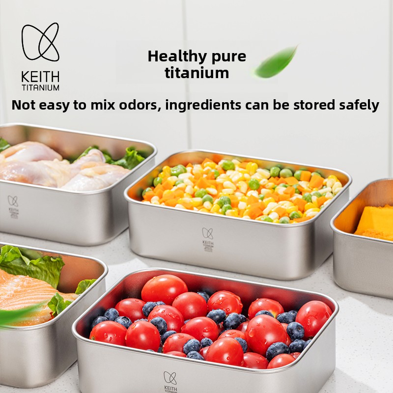 800ml Pure Titanium Lunch Box  - Meal Prep No Microwave บทวิจารณ์และราคา