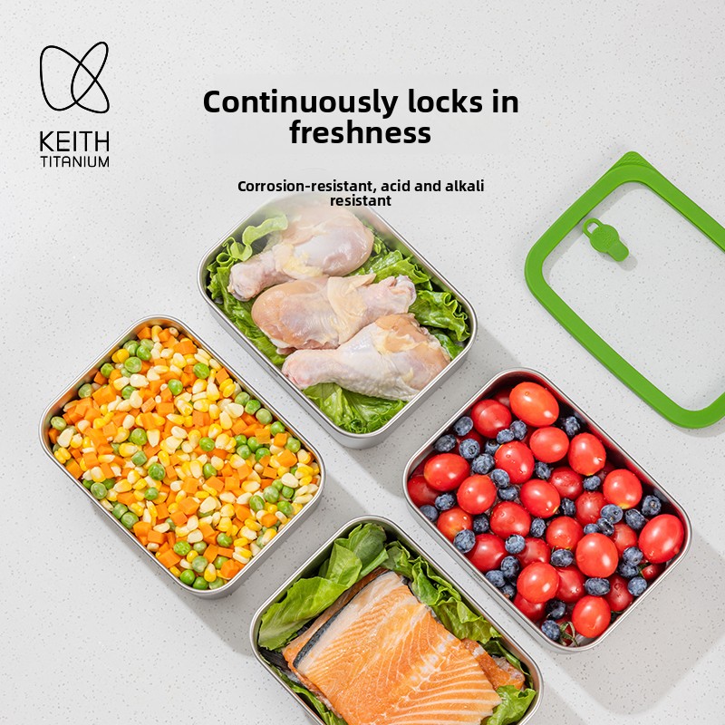 800ml Pure Titanium Lunch Box  - Meal Prep No Microwave บทวิจารณ์และราคา