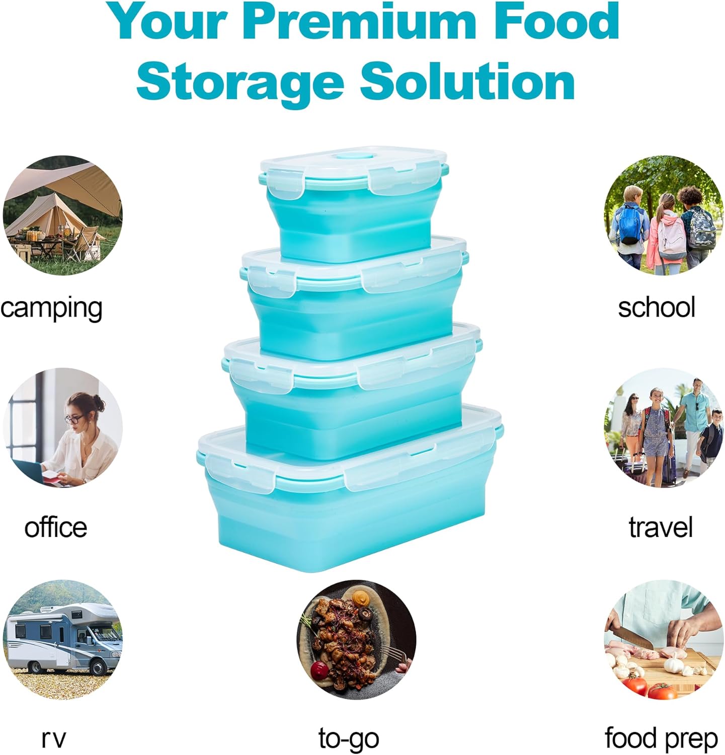 Collapsible Food Storage Conta - Meal Prep Oatmeal บทวิจารณ์และราคา