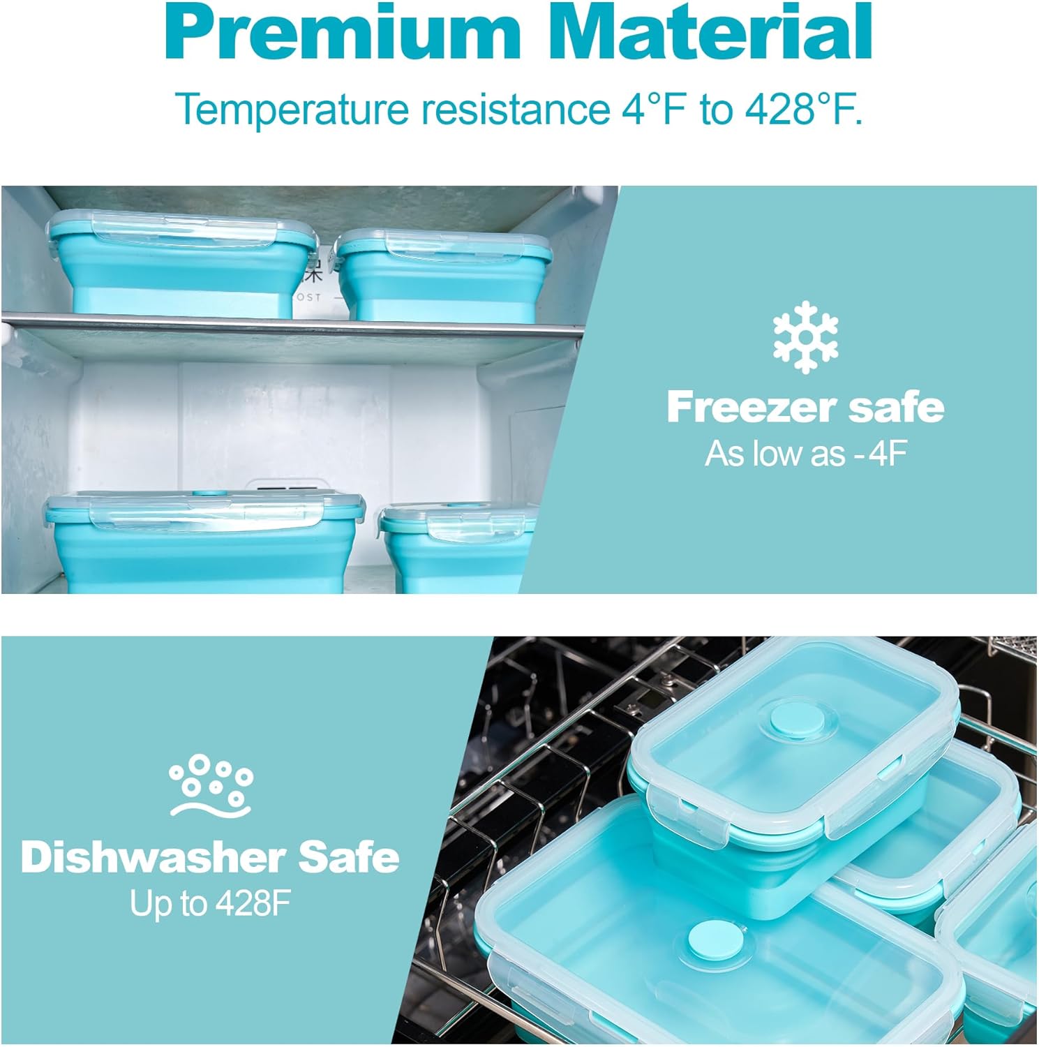 Collapsible Food Storage Conta - Meal Prep Oatmeal บทวิจารณ์และราคา