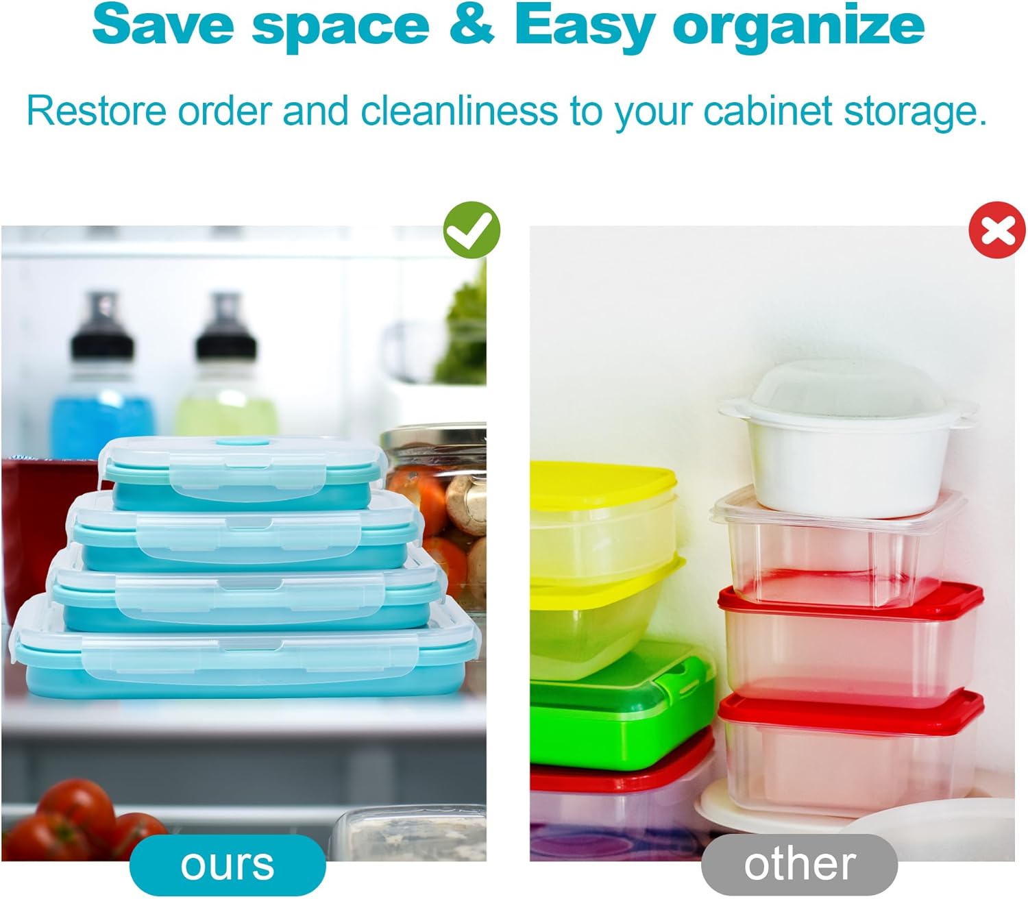 Collapsible Food Storage Conta - Meal Prep Oatmeal บทวิจารณ์และราคา