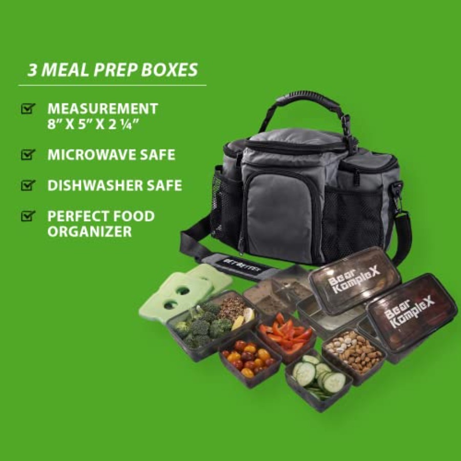 Insulated Meal Prep Lunch Box  - Meal Prep Gym บทวิจารณ์และราคา
