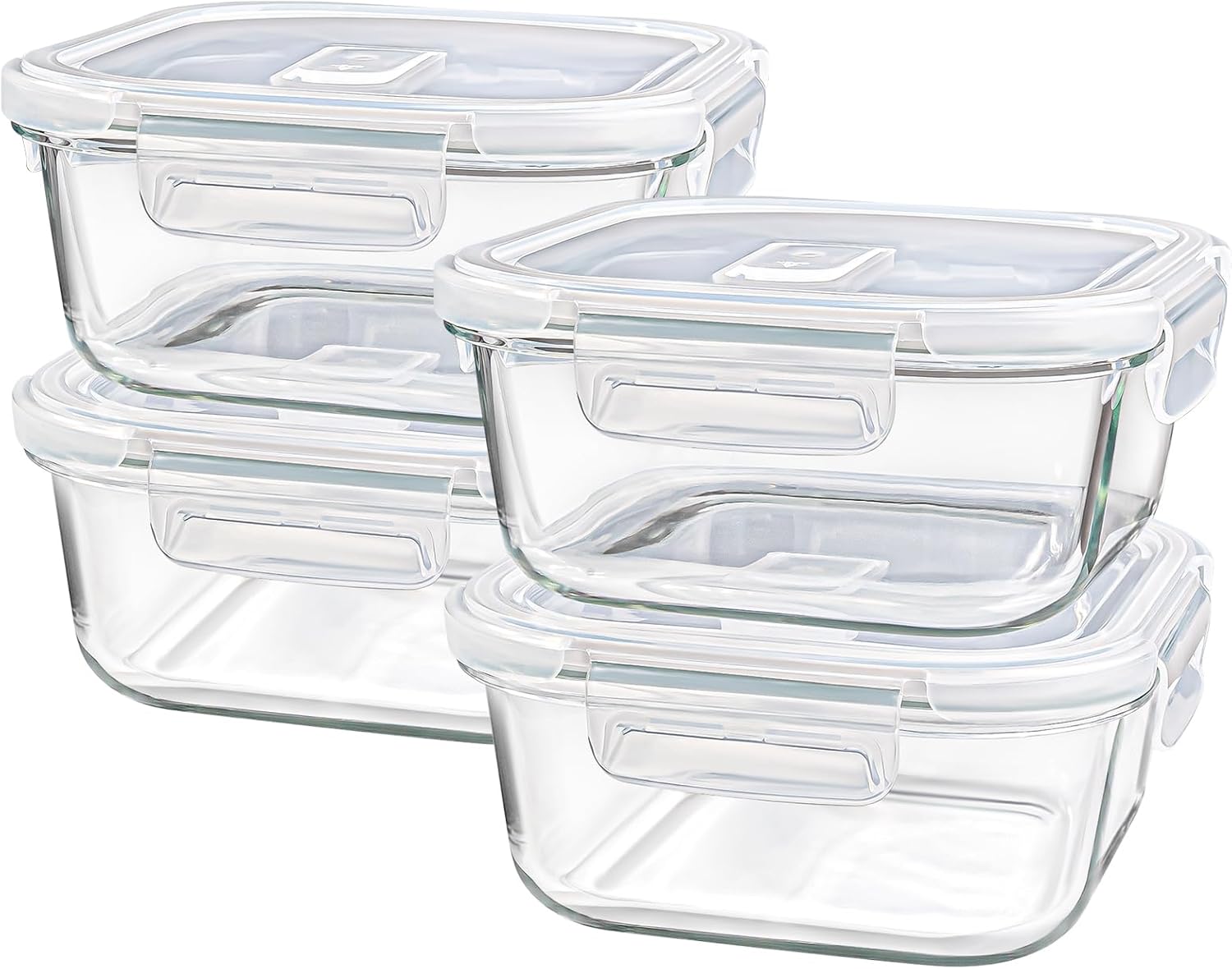 Square Glass Containers with L - Meal Prep Yogurt Cups บทวิจารณ์และราคา