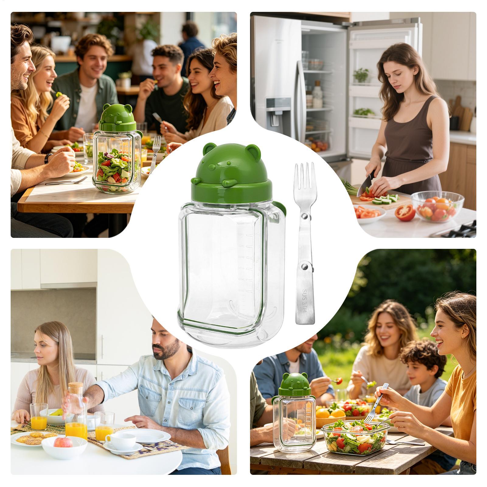 Salad Container Clear Food Can - Meal Prep Gym บทวิจารณ์และราคา