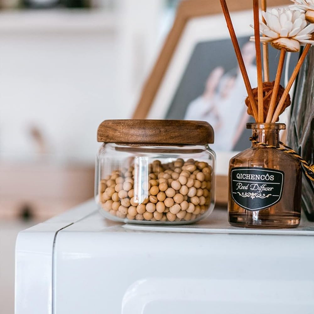 Glass Food  Containers with Wo - Overnight Oat Jar บทวิจารณ์และราคา