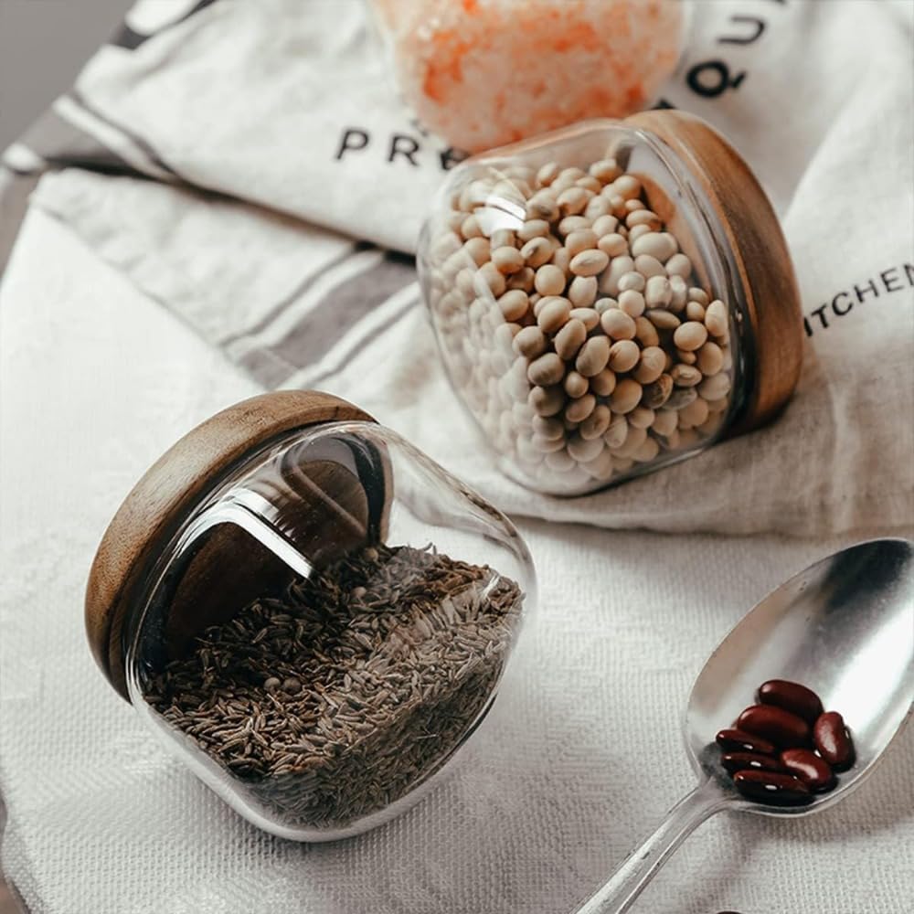 Glass Food  Containers with Wo - Overnight Oat Jar บทวิจารณ์และราคา