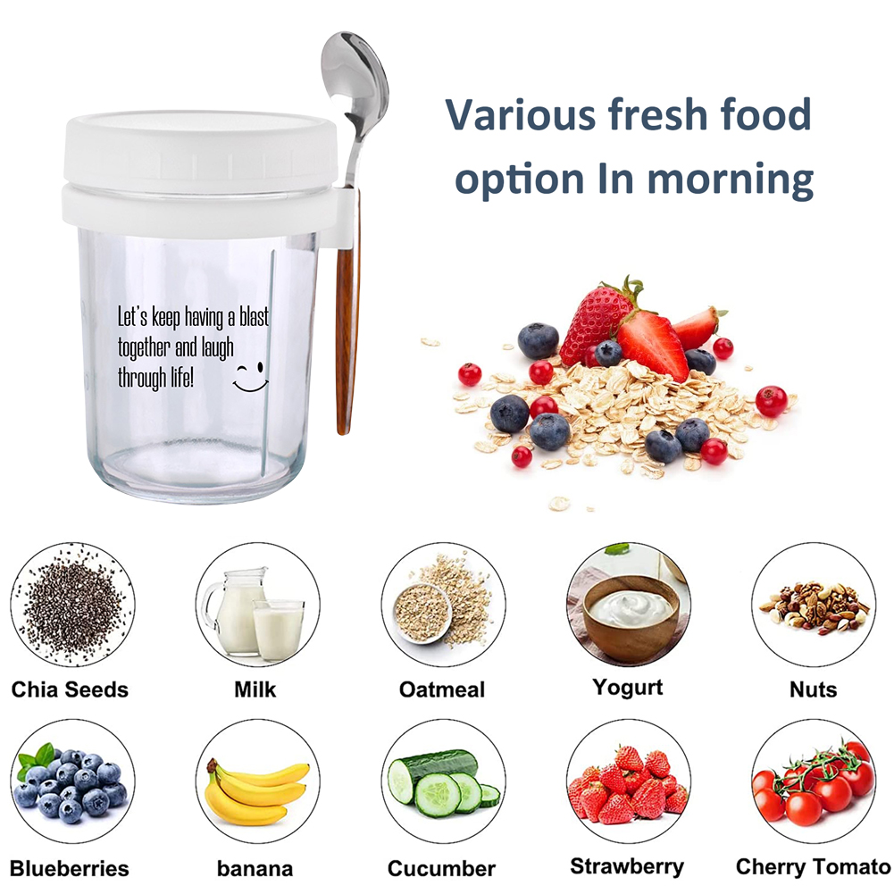 Milk Cereal Fruit Oatmeal Jars - Meal Prep Oatmeal บทวิจารณ์และราคา