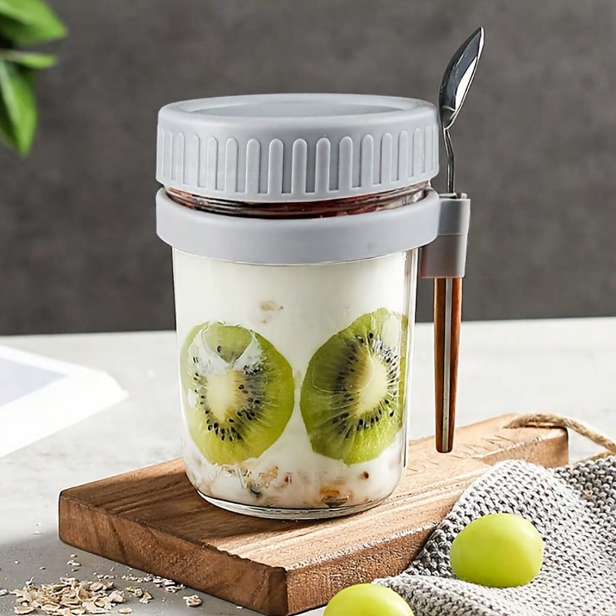 Glass Oat Cup, Overnight Oat J - Overnight Oat Jar บทวิจารณ์และราคา