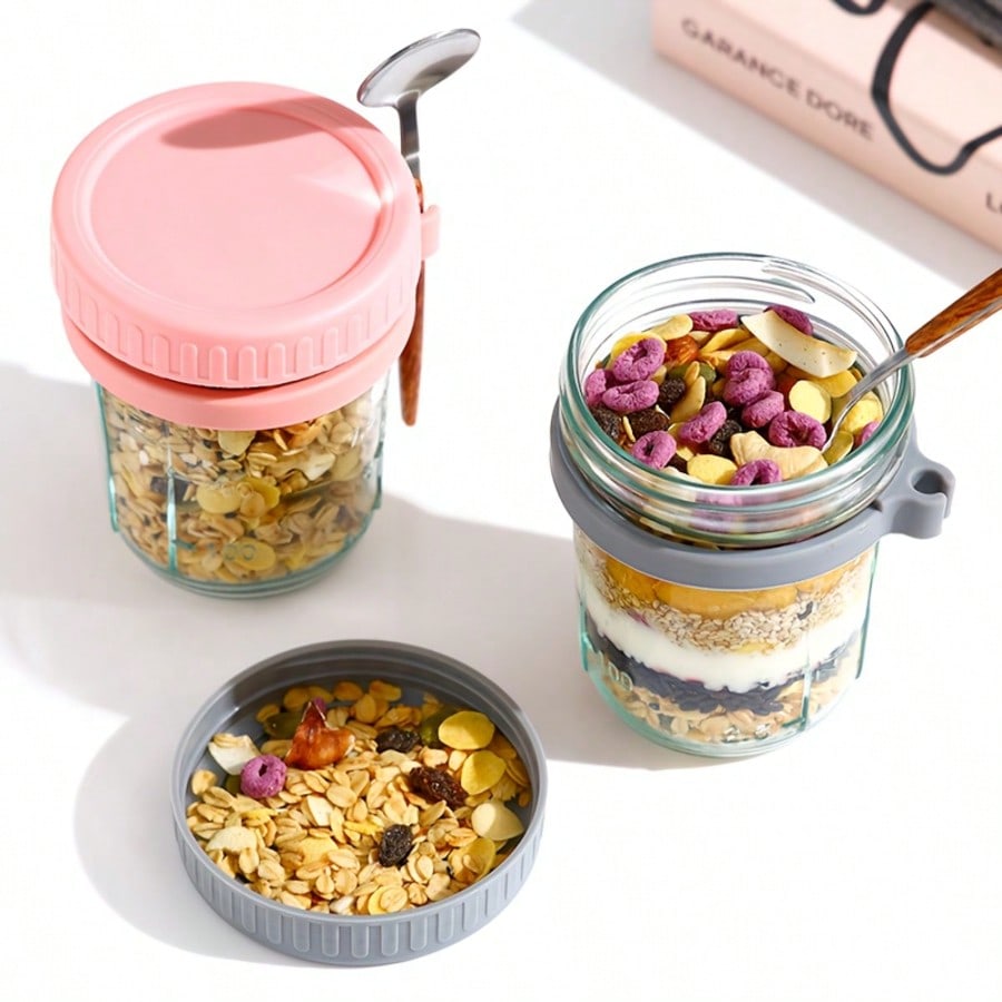 Glass Oat Cup, Overnight Oat J - Overnight Oat Jar บทวิจารณ์และราคา