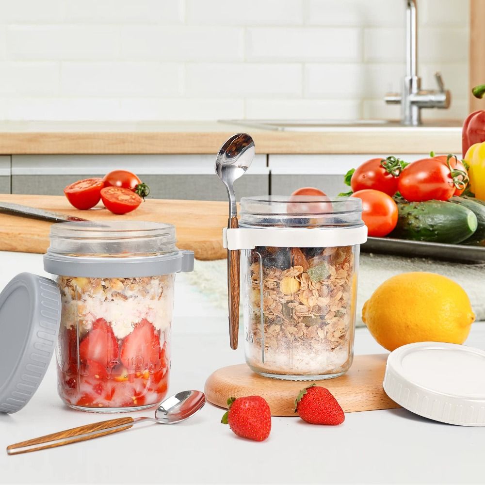 Yogurt Jar 350ml Overnight Oat - Overnight Oat Jar บทวิจารณ์และราคา