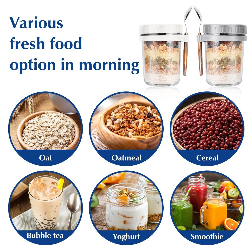 Yogurt Jar 350ml Overnight Oat - Overnight Oat Jar บทวิจารณ์และราคา
