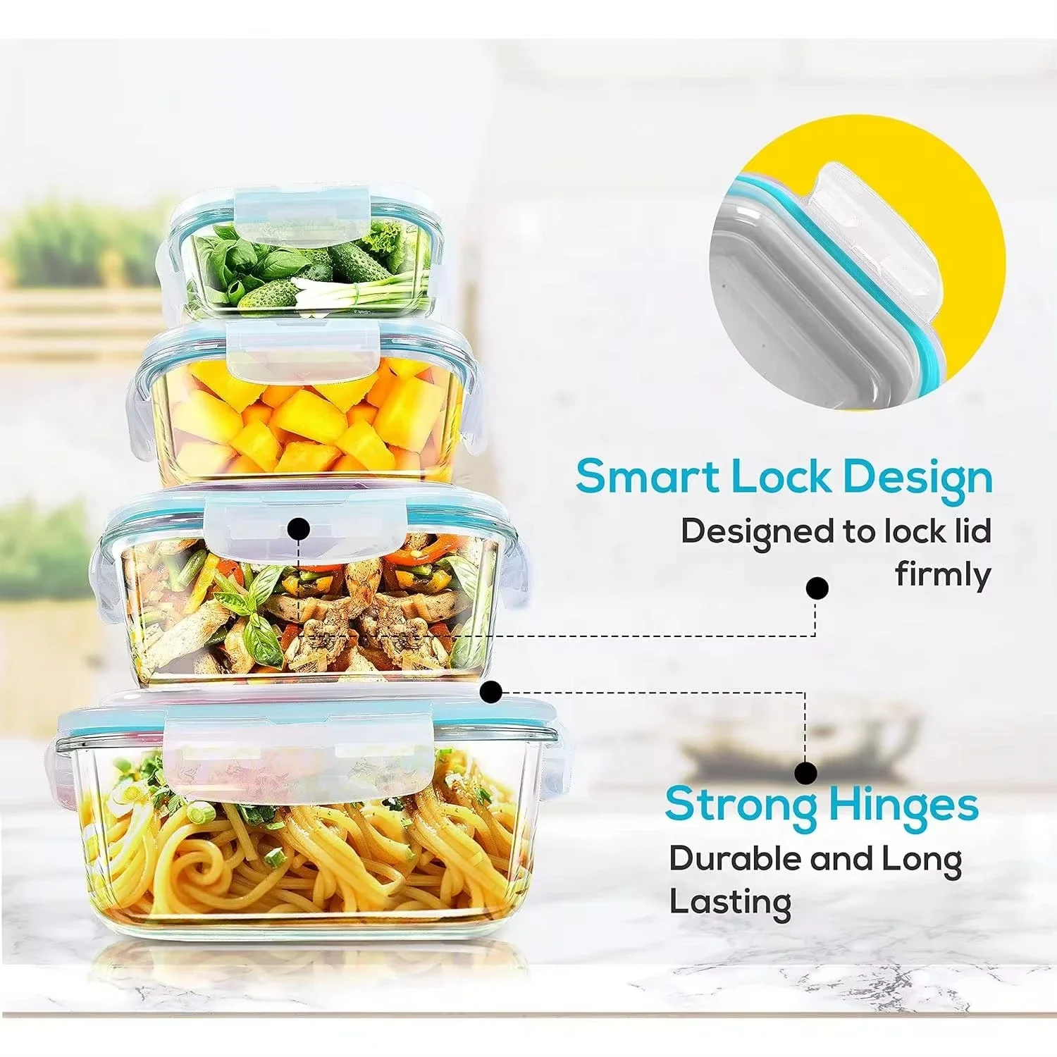 Glass Lunch Box Food Storage C - Meal Prep Gym บทวิจารณ์และราคา