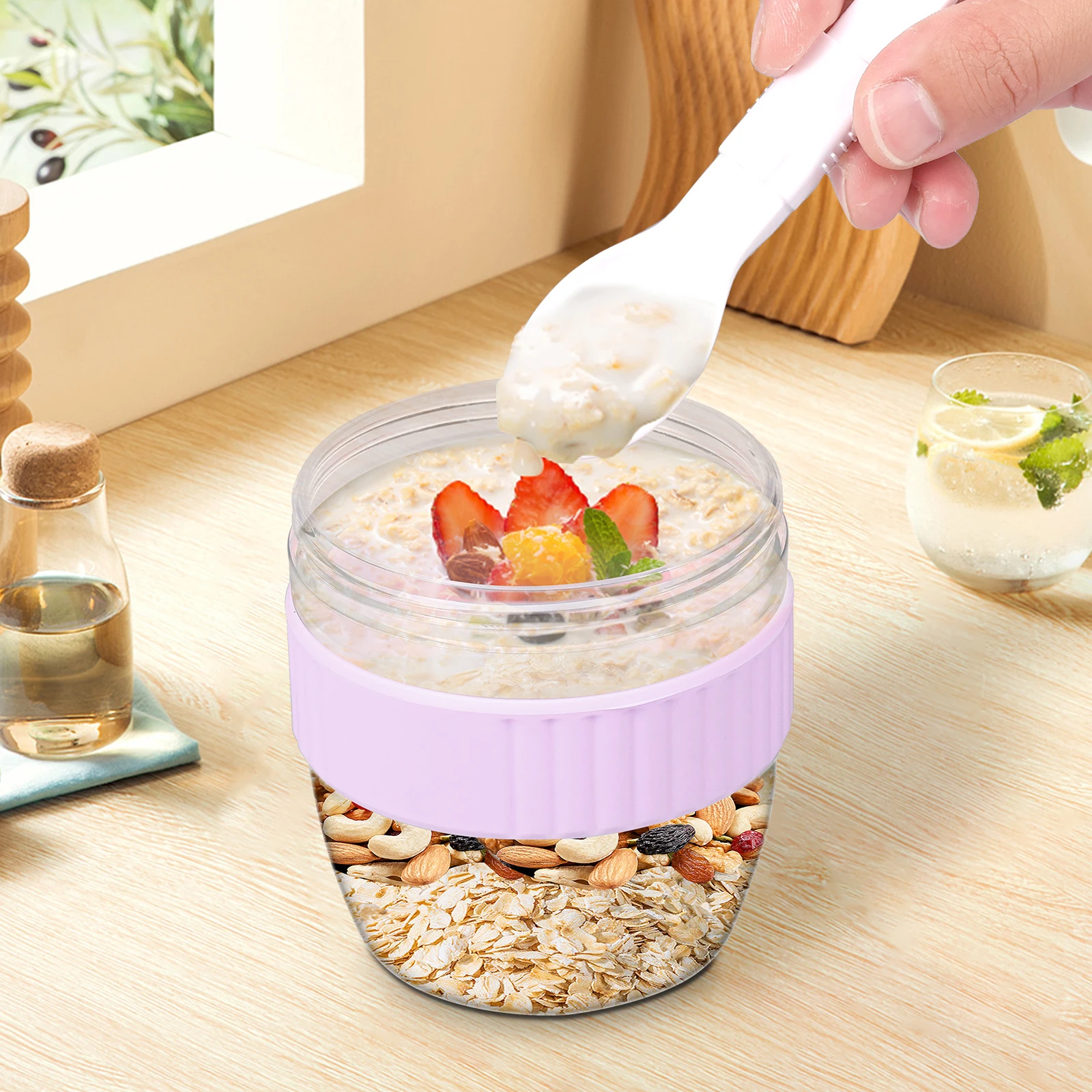 Double Layer Overnight Oats Co - Meal Prep Oatmeal บทวิจารณ์และราคา