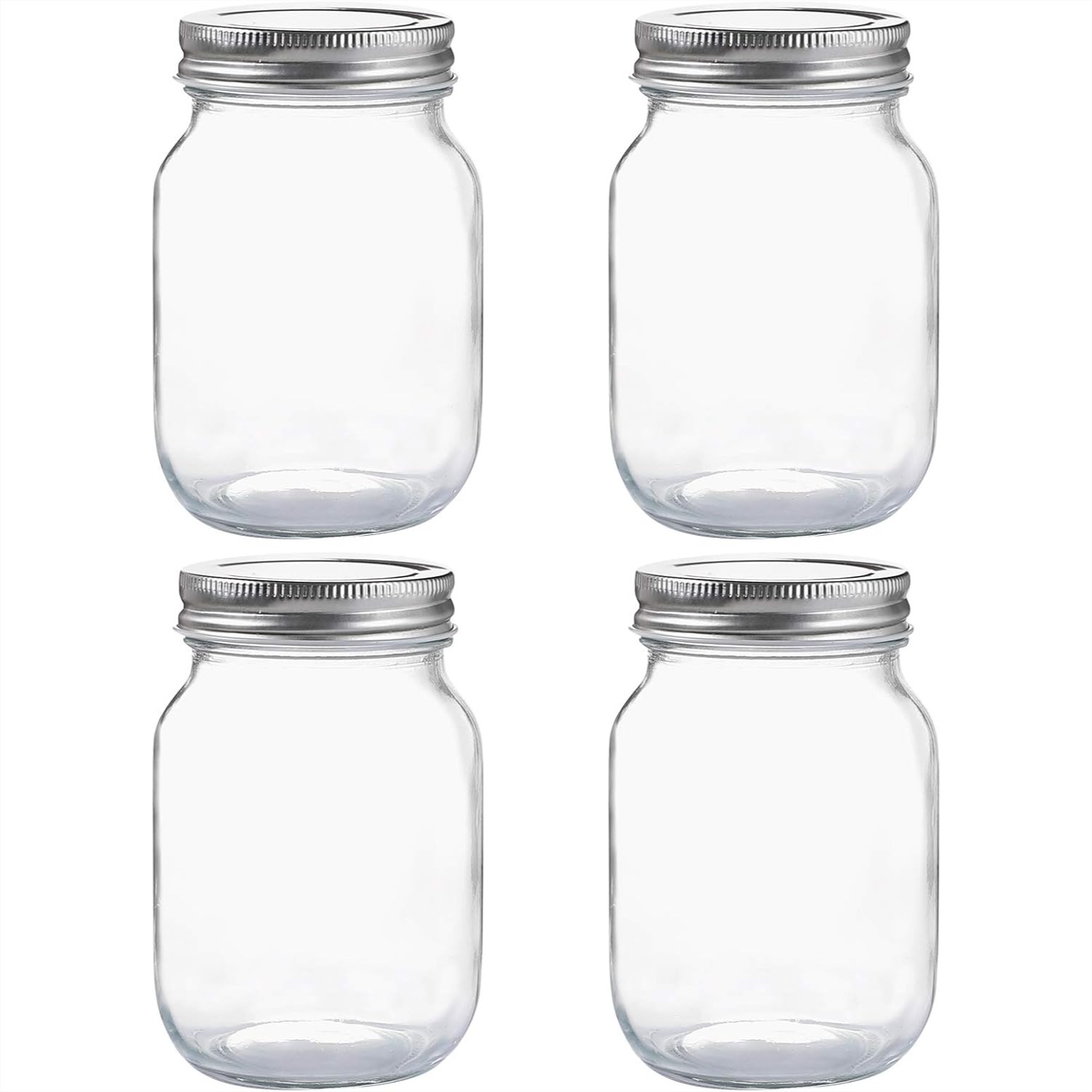 Glass Regular Mouth Mason Jars - Overnight Oat Jar บทวิจารณ์และราคา