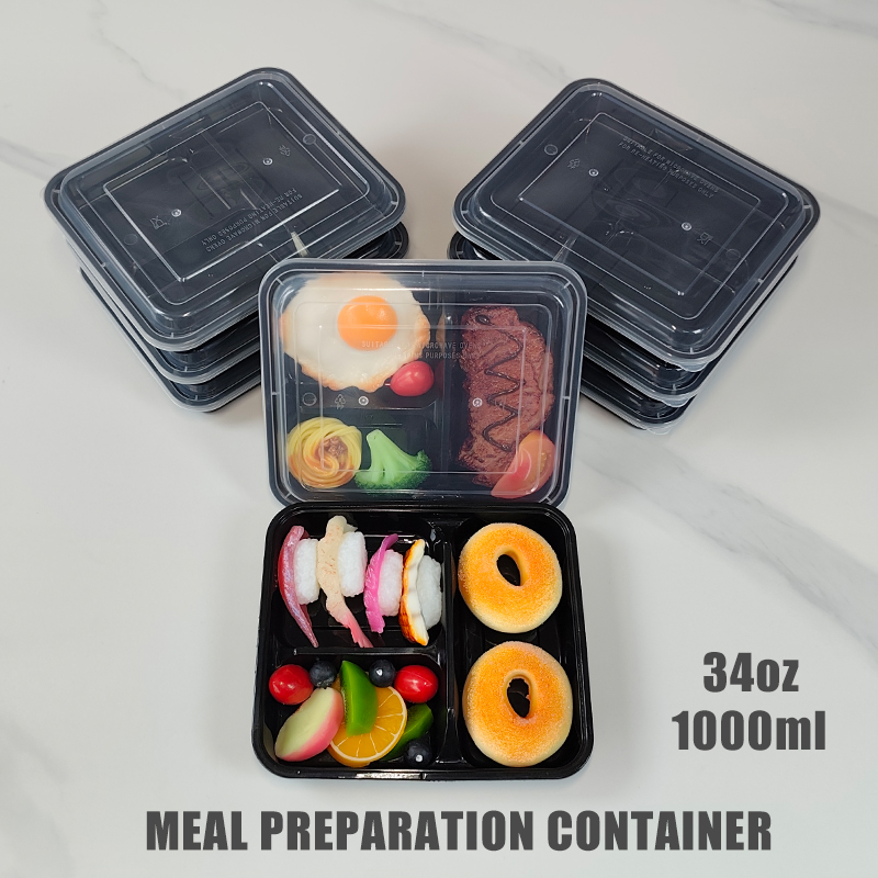 3-Compartment 34 Oz/1000 Ml, 1 - Meal Prep Gym บทวิจารณ์และราคา