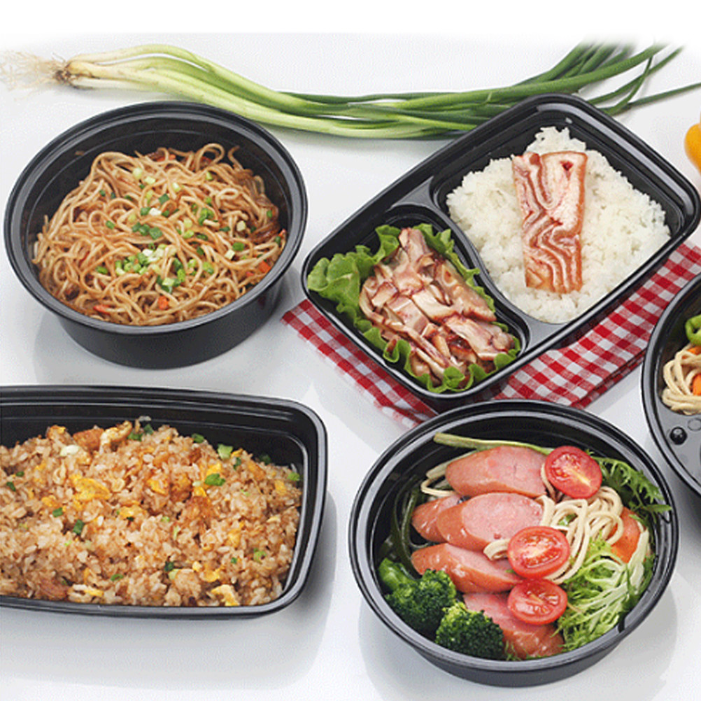 10Pcs Disposable Plastic Food  - Meal Prep No Microwave บทวิจารณ์และราคา